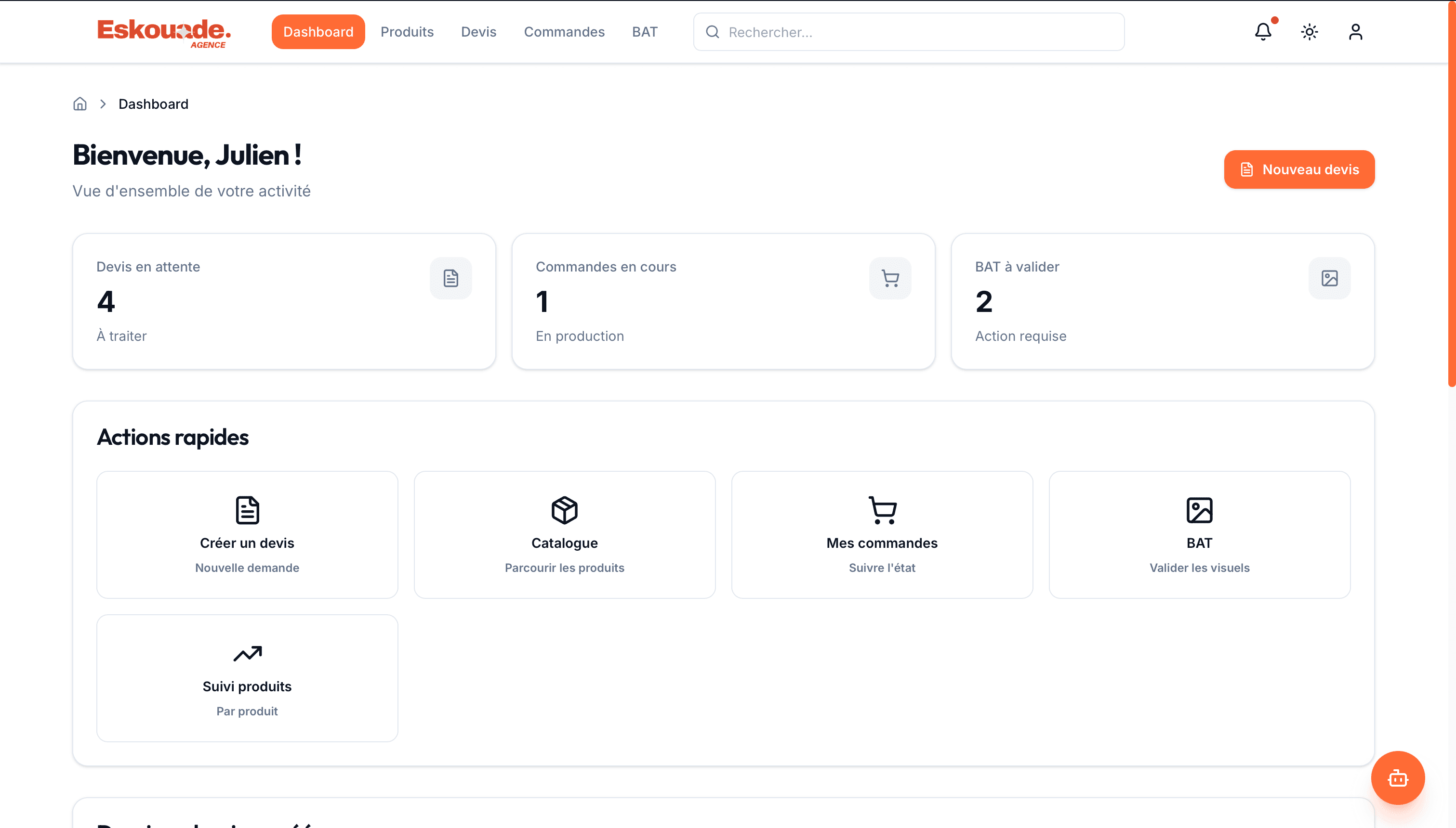 Plateforme client Next.js